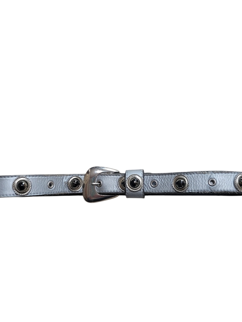 Rare Vintage Leatherock Women's Embellished Genuine Leather Belt SM Y2K